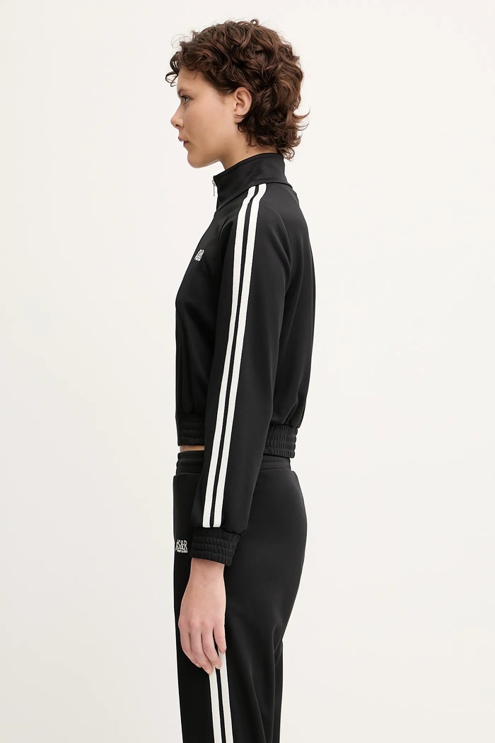 Sporty & Rich felpa Sr Runner Elio Track JA059622139BA01 nero SS25