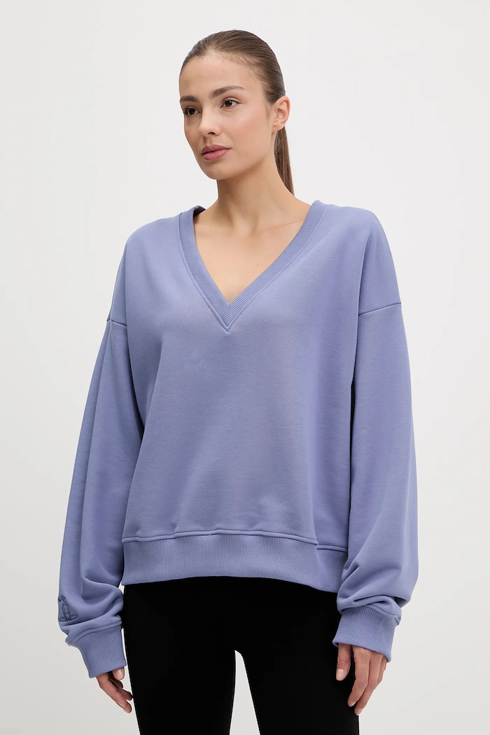 JOYINME sportos pulóver V-Essence sima lila Bluza.V.Essence