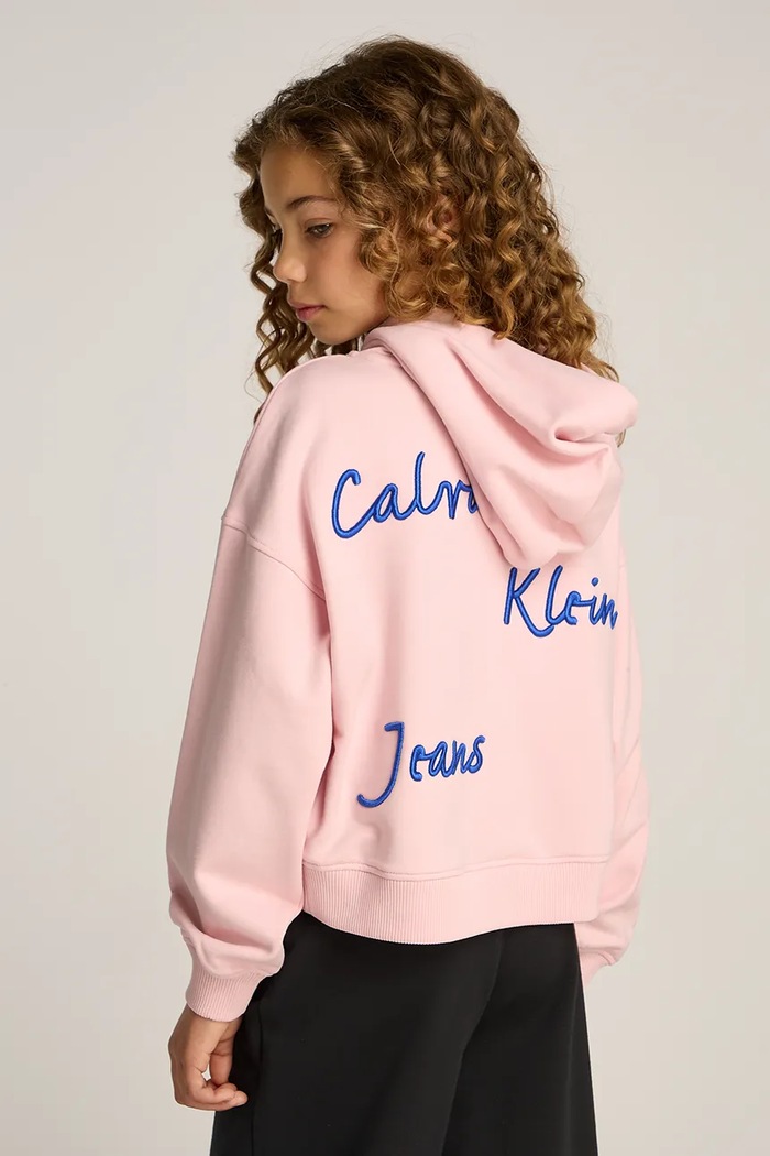 Παιδική μπλούζα Calvin Klein Jeans ροζ IG0IG02747.PPYA