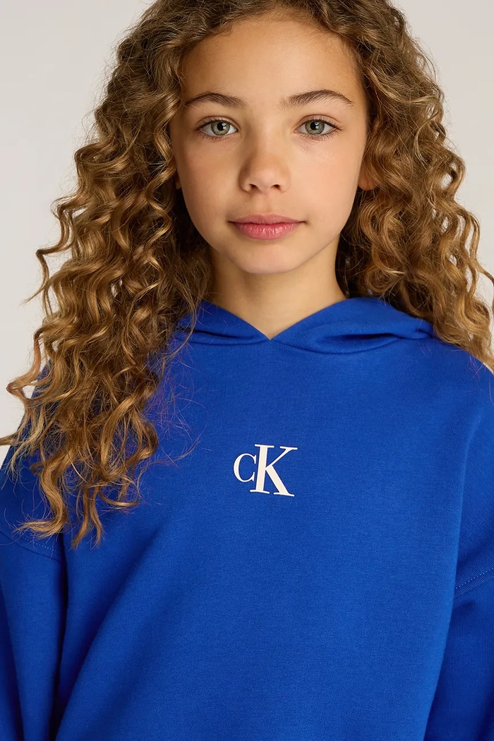 Detská mikina Calvin Klein Jeans IG0IG02755.PPYA modrá