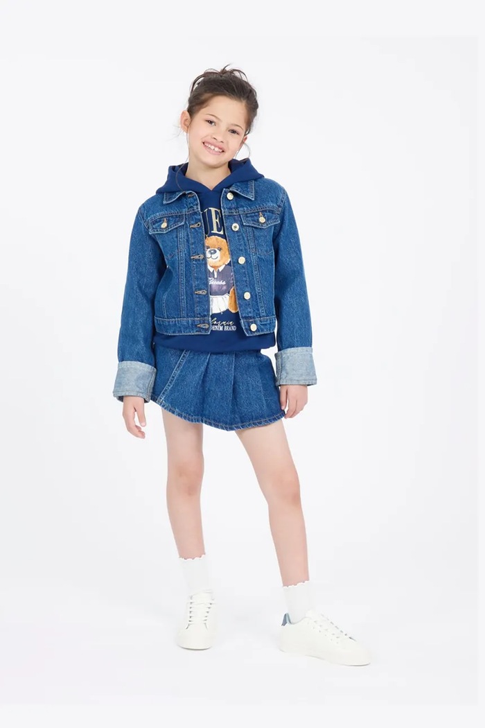 DÍVKA Dětská bavlněná mikina Guess J5RQ04.KAD74.PPYA námořnická modř