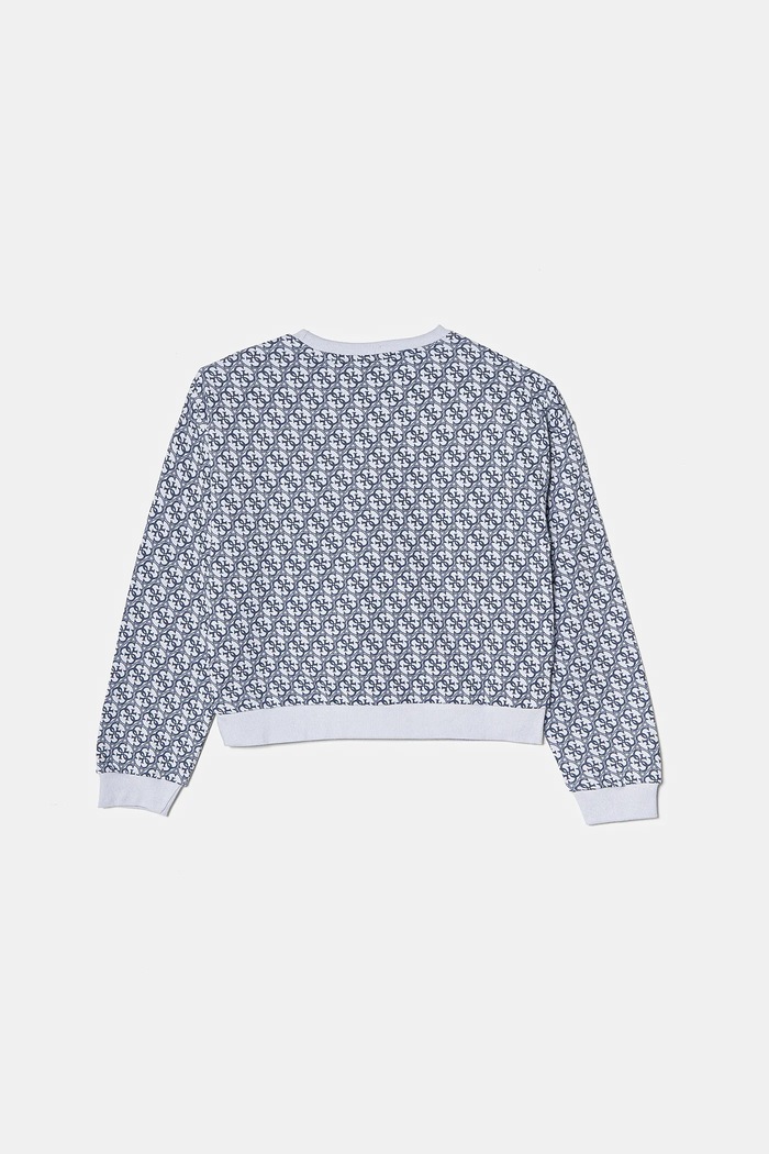 Guess bluza bawełniana dziecięca J5RQ06.KA6R4.PPYA niebieski SS25