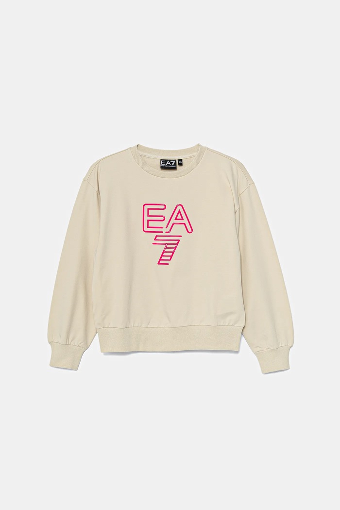 EA7 Emporio Armani gyerek felső aplikációval bézs 7G000043.AF13135