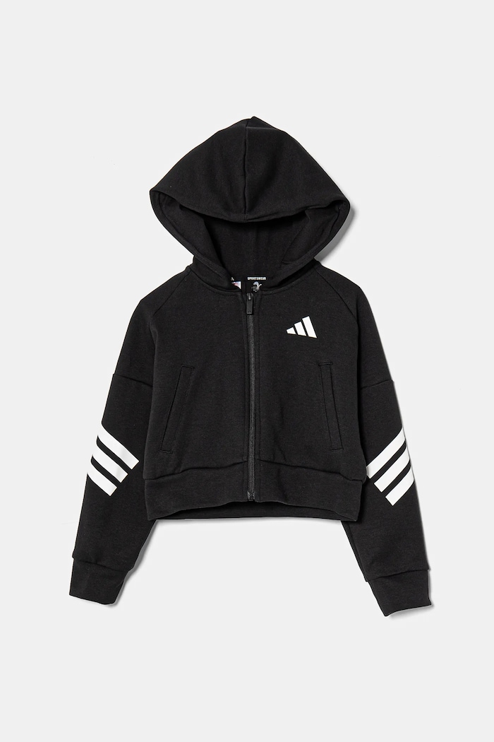 Детски суичър adidas JJ4847 черен SS25