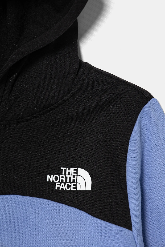Dziewczynka The North Face bluza bawełniana dziecięca BACK LOGO RELAXED P/O HOODIE NF0A89HC0YI1 fioletowy