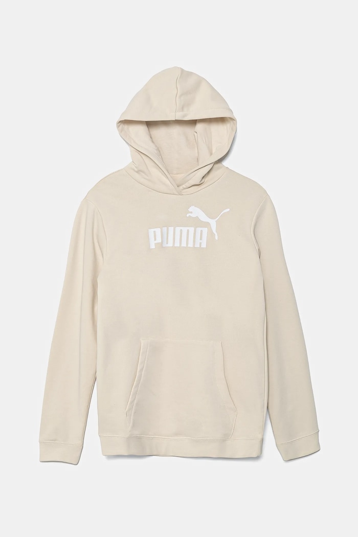 Dječja dukserica Puma ESS No. 1 Logo Hoodie TR print bež 684897