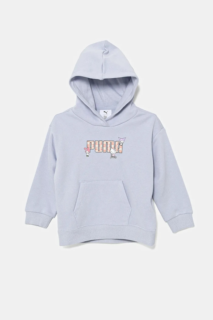 Puma bluza dziecięca HELLO KITTY & FRIENDS Relaxed Hoodie TR z kapturem niebieski 630063