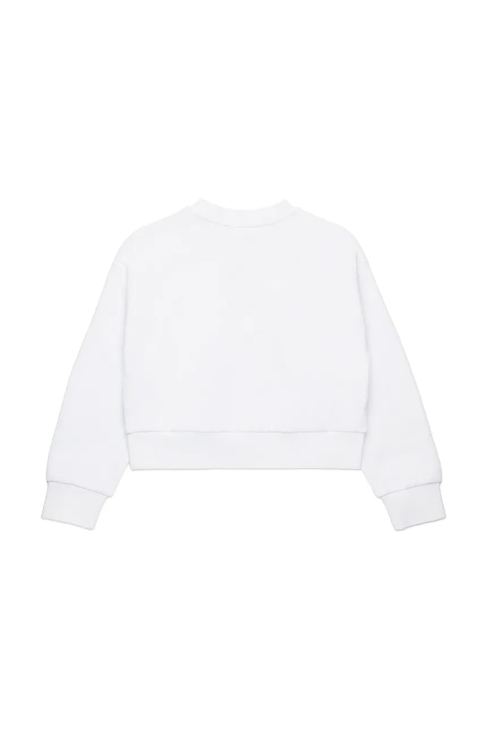 Diesel hanorac de bumbac pentru copii STRASLIUM SWEAT-SHIRT J01826 alb SS25