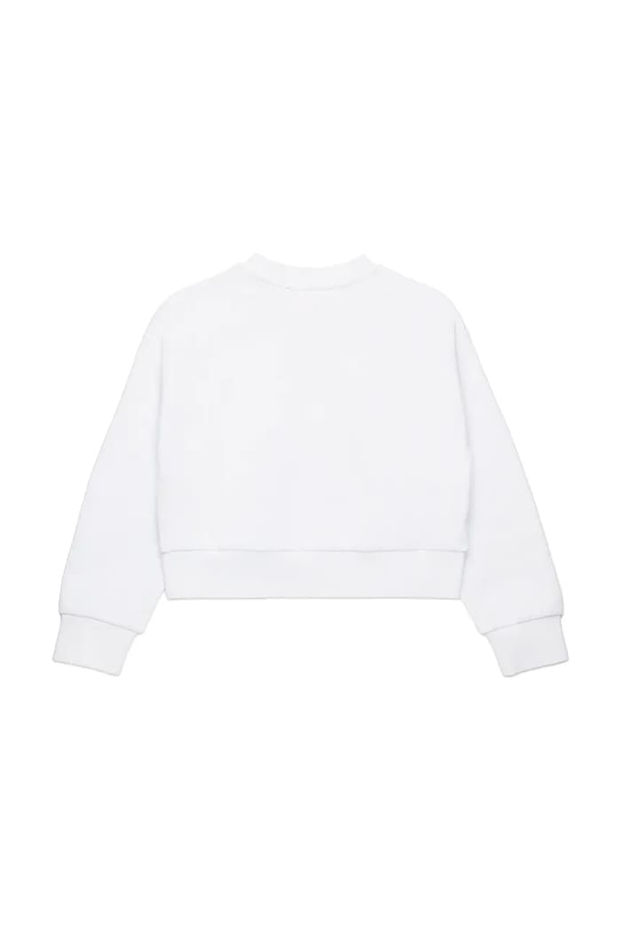 Diesel hanorac de bumbac pentru copii STRASLIUM SWEAT-SHIRT J01826 alb SS25