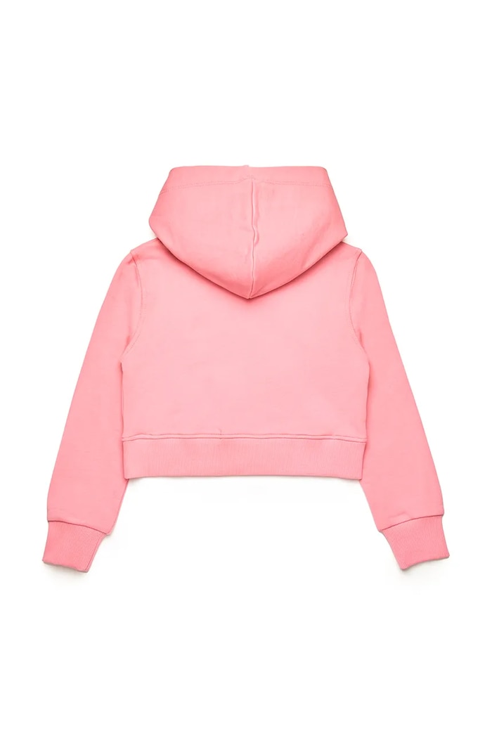 Dječja pamučna dukserica Diesel SCUOREHOOD SWEAT-SHIRT J02229 roza SS25