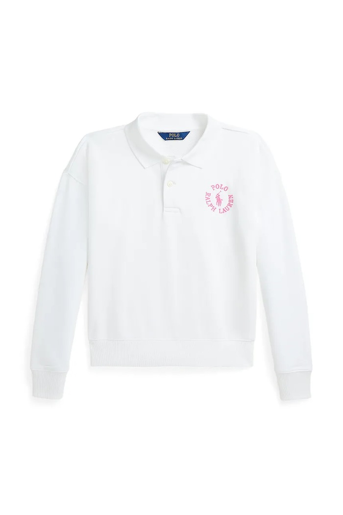 Dječja dukserica Polo Ralph Lauren 313965123001 bijela SS25
