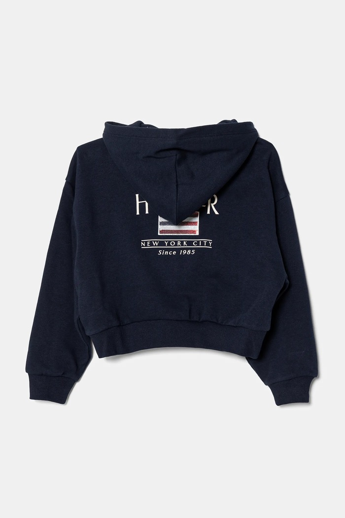 Dječja dukserica Tommy Hilfiger KG0KG08459.PPYA mornarsko plava SS25
