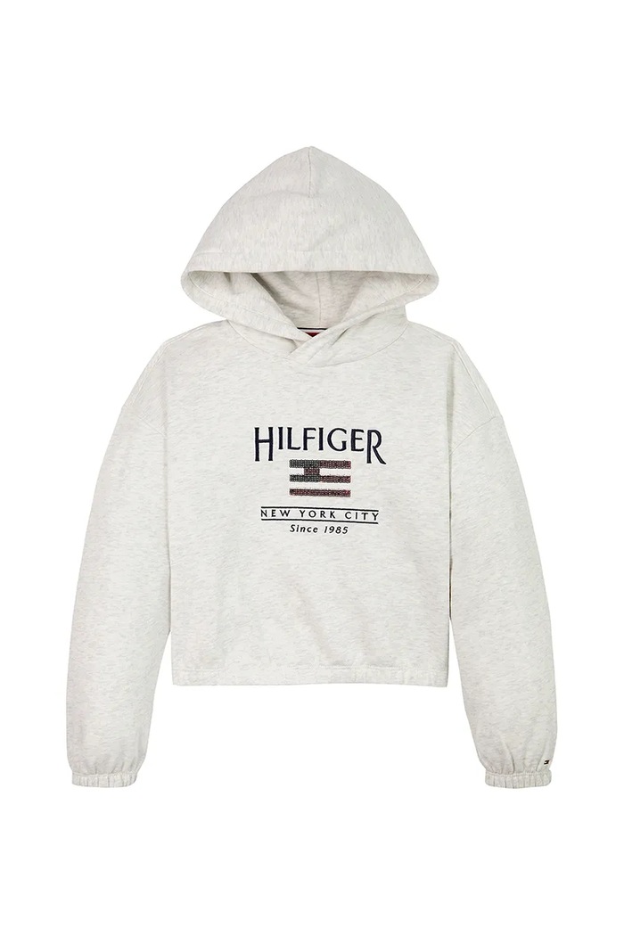 Dječja dukserica Tommy Hilfiger KG0KG08558.98.122.PPYA bijela SS25