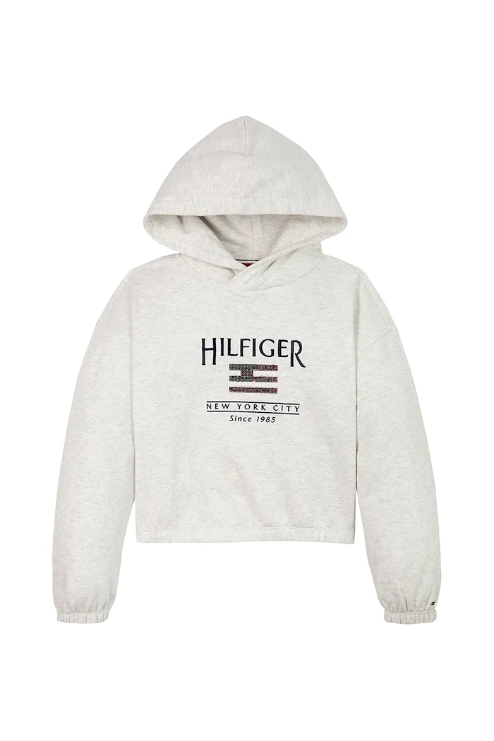 Dječja dukserica Tommy Hilfiger KG0KG08558.98.122.PPYA bijela SS25