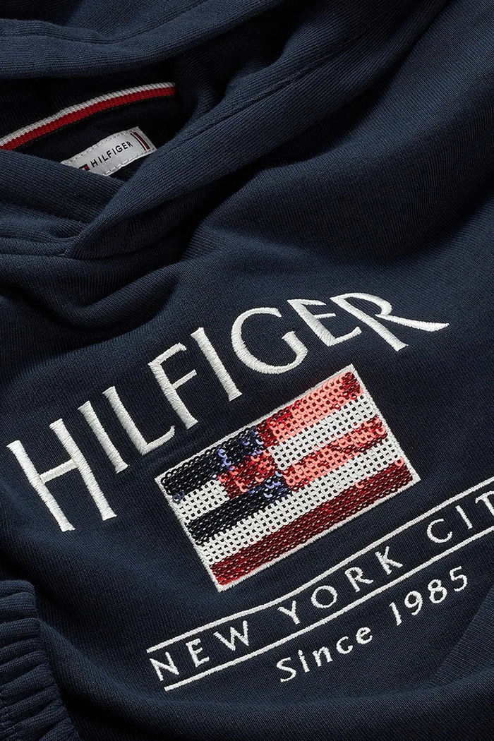 Dievča Detská mikina Tommy Hilfiger KG0KG08558.128.176.PPYA tmavomodrá