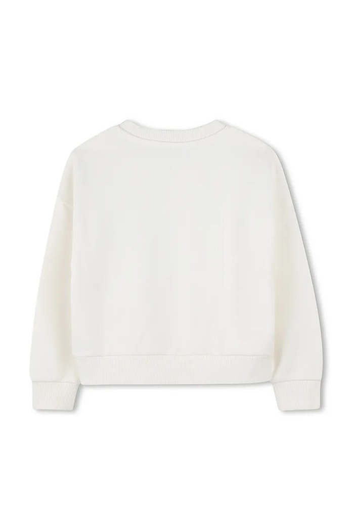 Детски памучен суичър Kenzo Kids K61047.114.150 бял SS25