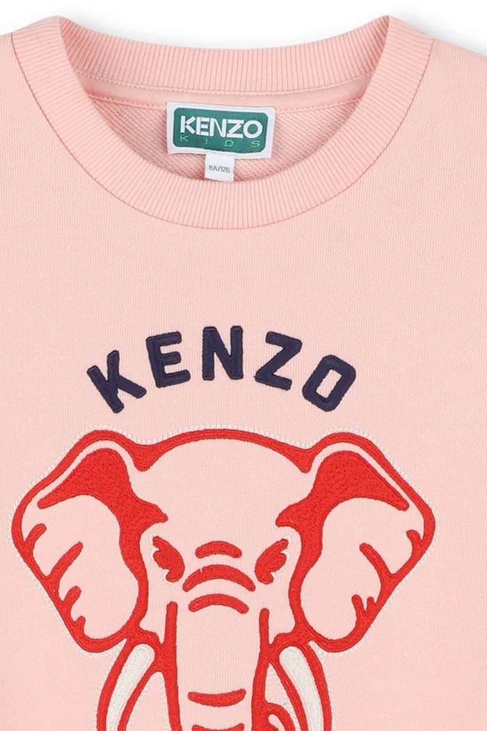 DÍVKA Dětská bavlněná mikina Kenzo Kids K61048.114.150 oranžová