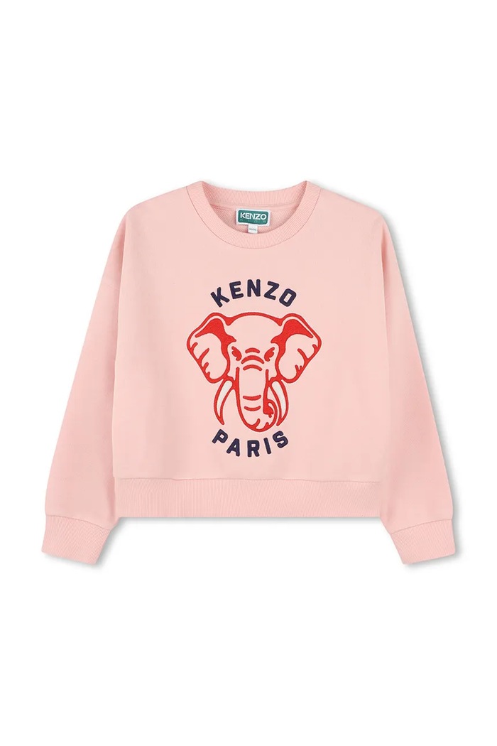 Kenzo Kids bluza bawełniana dziecięca nadruk pomarańczowy K61048.156
