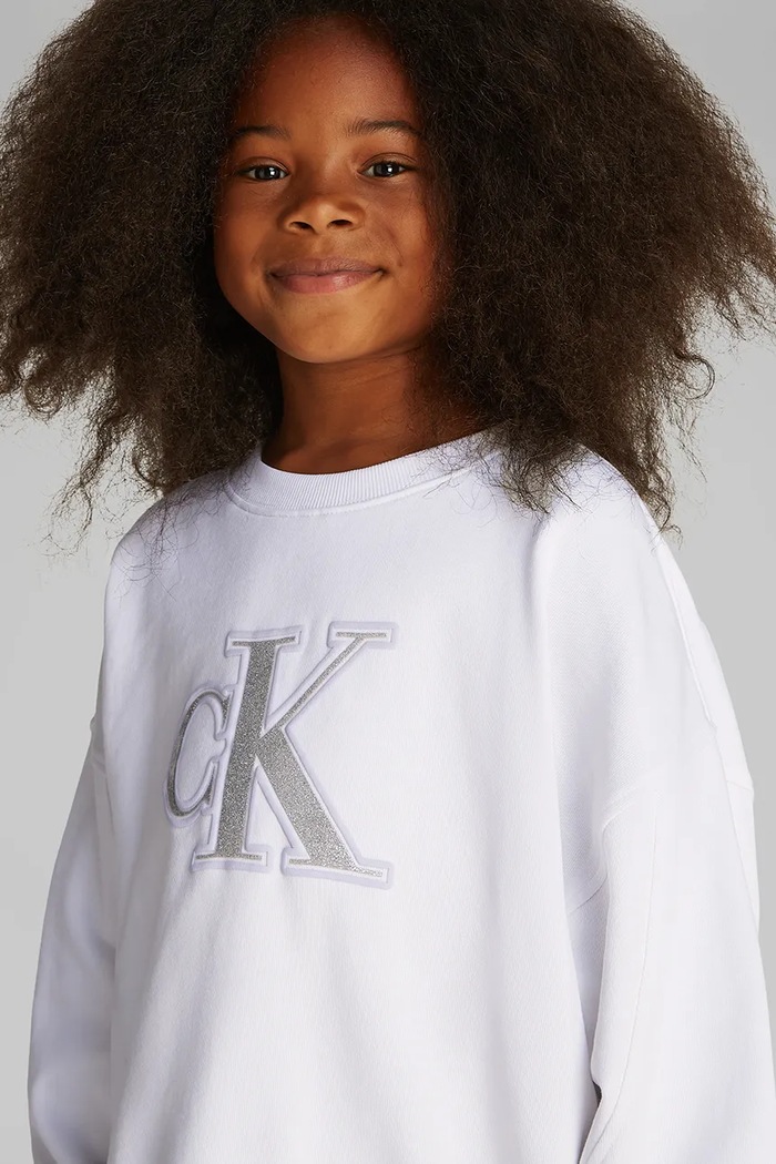 Mikina Calvin Klein Jeans IG0IG02849.128.176.PPYA bílá
