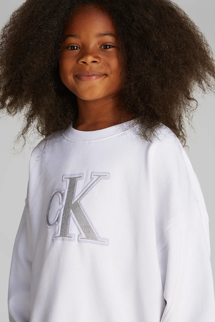Mikina Calvin Klein Jeans IG0IG02849.128.176.PPYA bílá