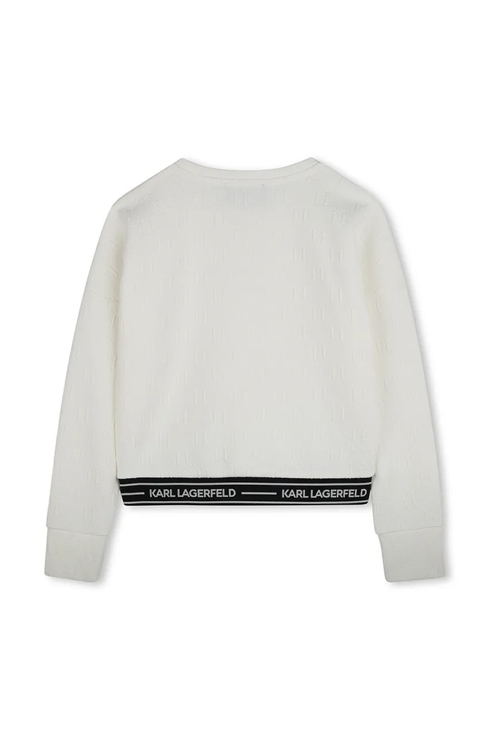 Detská mikina Karl Lagerfeld Z30471.86.108 béžová SS25