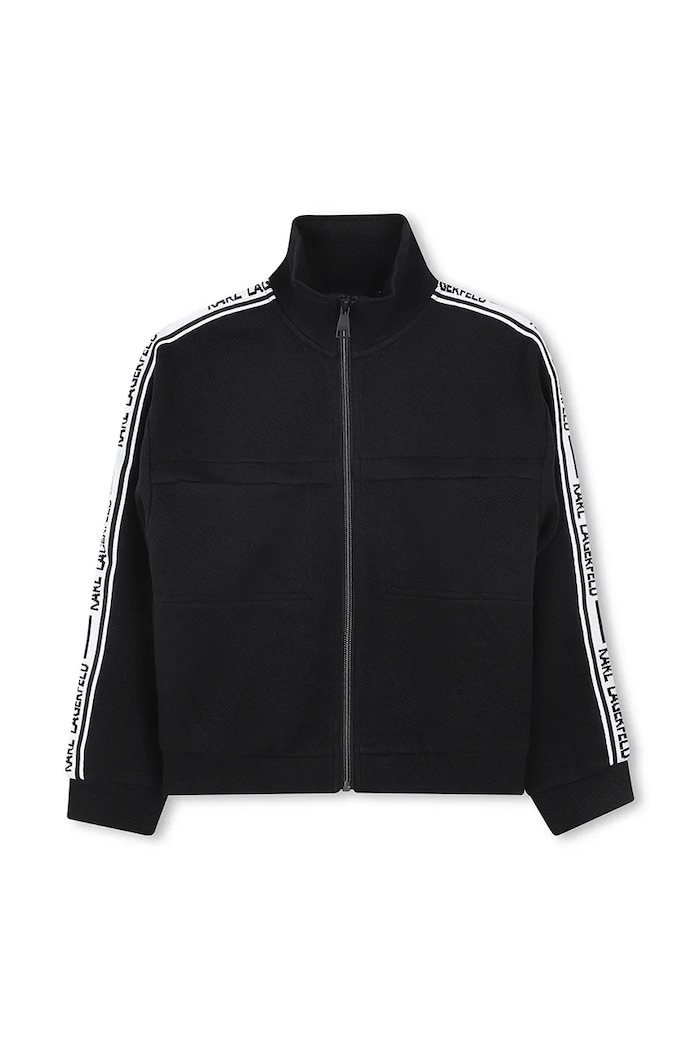 Karl Lagerfeld bluza dziecięca aplikacja czarny Z30483.114.150