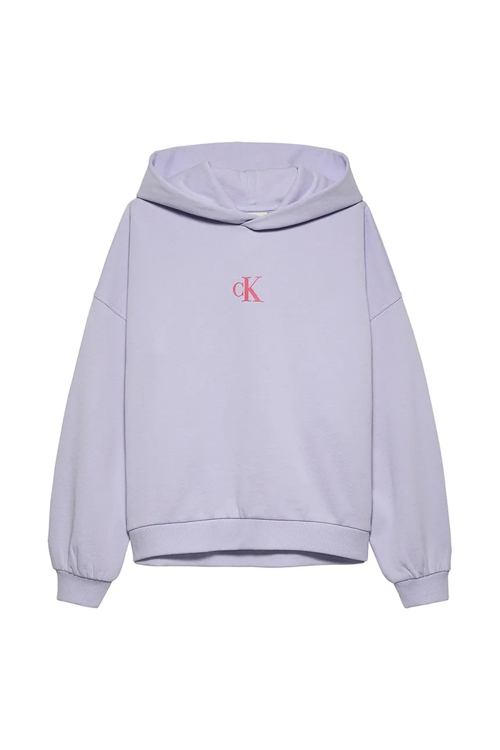 Calvin Klein Jeans bluza dziecięca IG0IG02855.PPYA fioletowy SS25