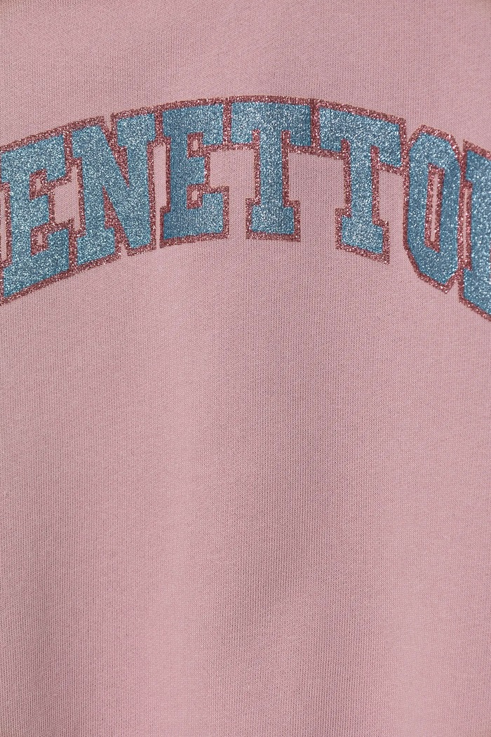 Dievča Detská bavlnená mikina United Colors of Benetton 3J68C10MX.G.Seasonal ružová
