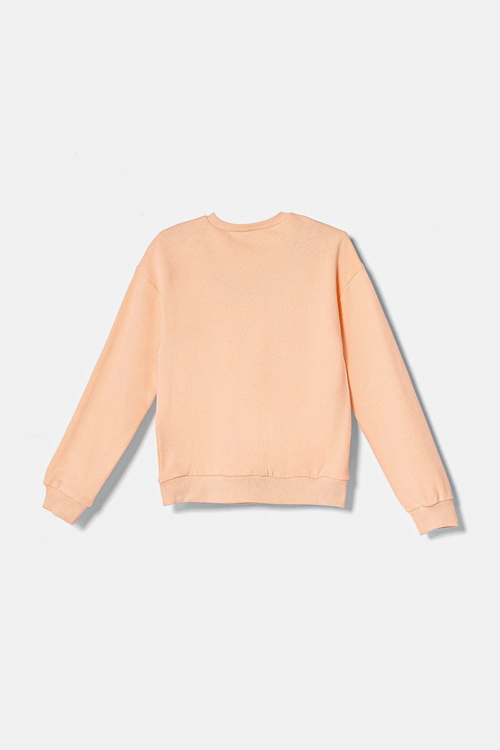 United Colors of Benetton bluza bawełniana dziecięca 3J68C10MX.G.Seasonal pomarańczowy SS25