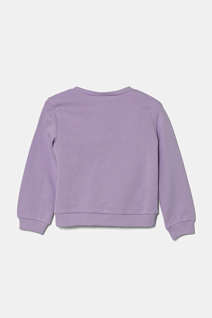 Детски памучен суичър United Colors of Benetton 3J70G10HX.P.Seasonal виолетов SS25