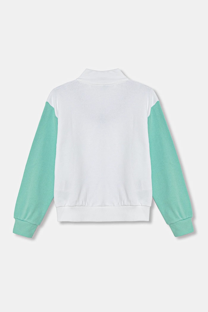 United Colors of Benetton bluza bawełniana dziecięca 3J68C504N.G.Seasonal biały SS25