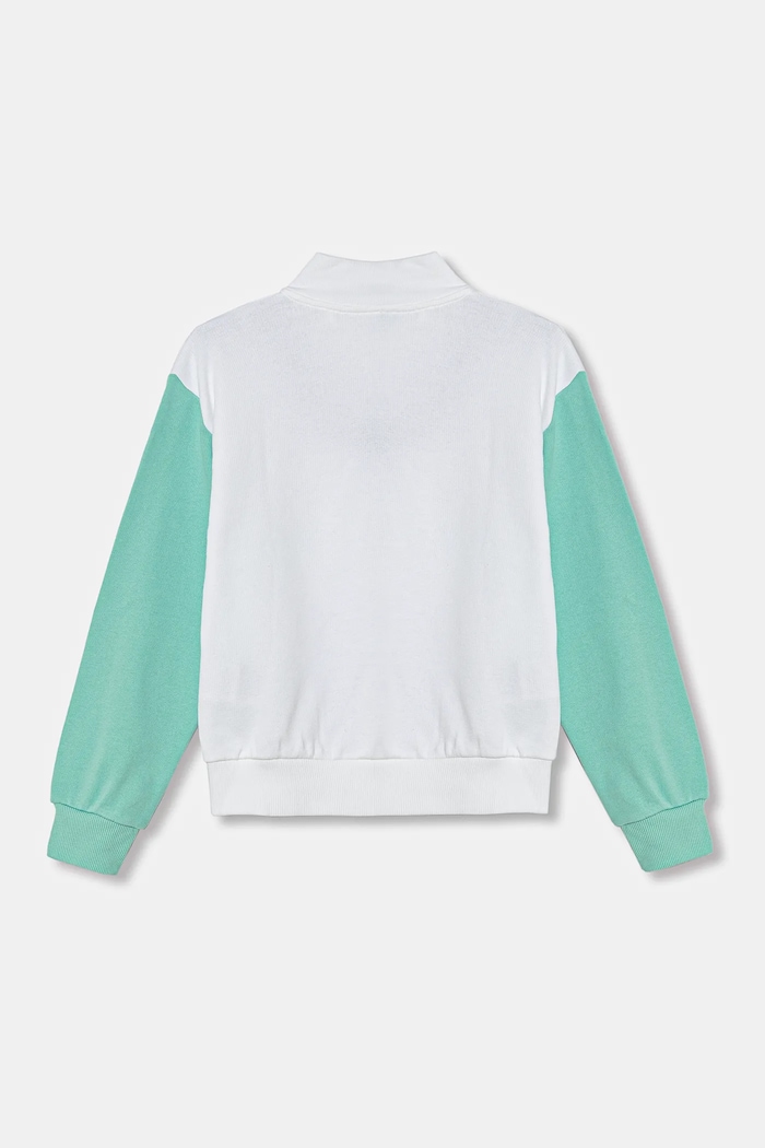 United Colors of Benetton bluza bawełniana dziecięca 3J68C504N.G.Seasonal biały SS25