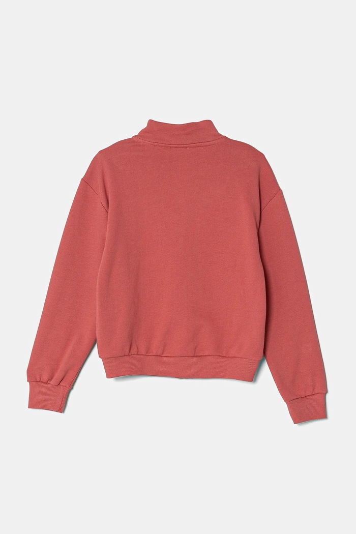 Dječja pamučna dukserica United Colors of Benetton 3J68C504N.G.Seasonal roza SS25