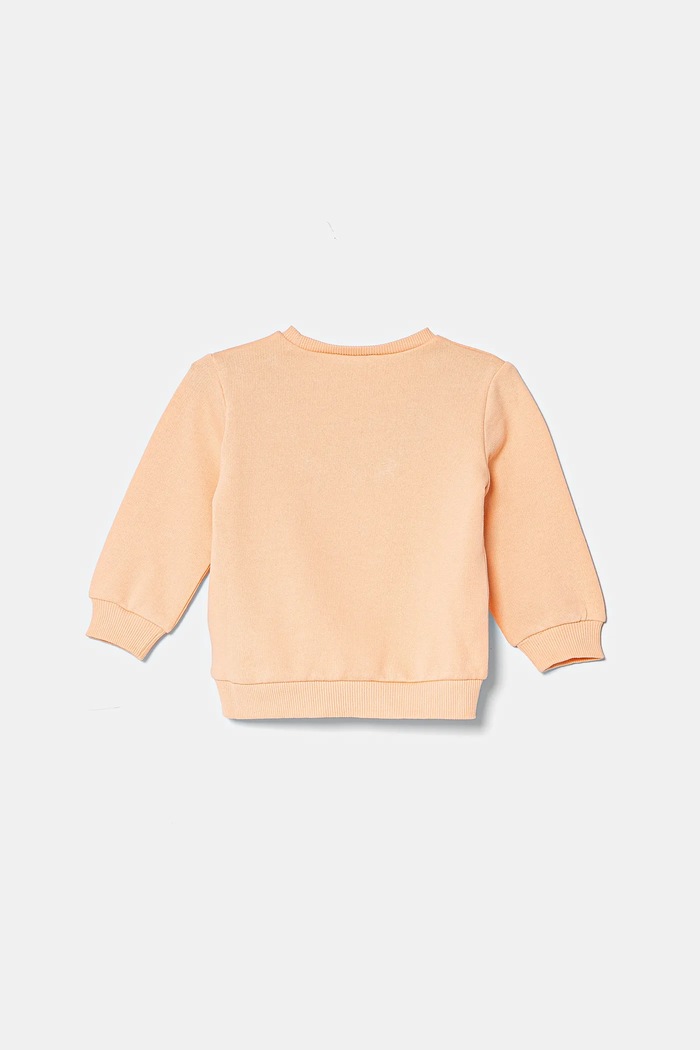 United Colors of Benetton bluza bawełniana dziecięca 3J68G10J0.P.Seasonal pomarańczowy SS25