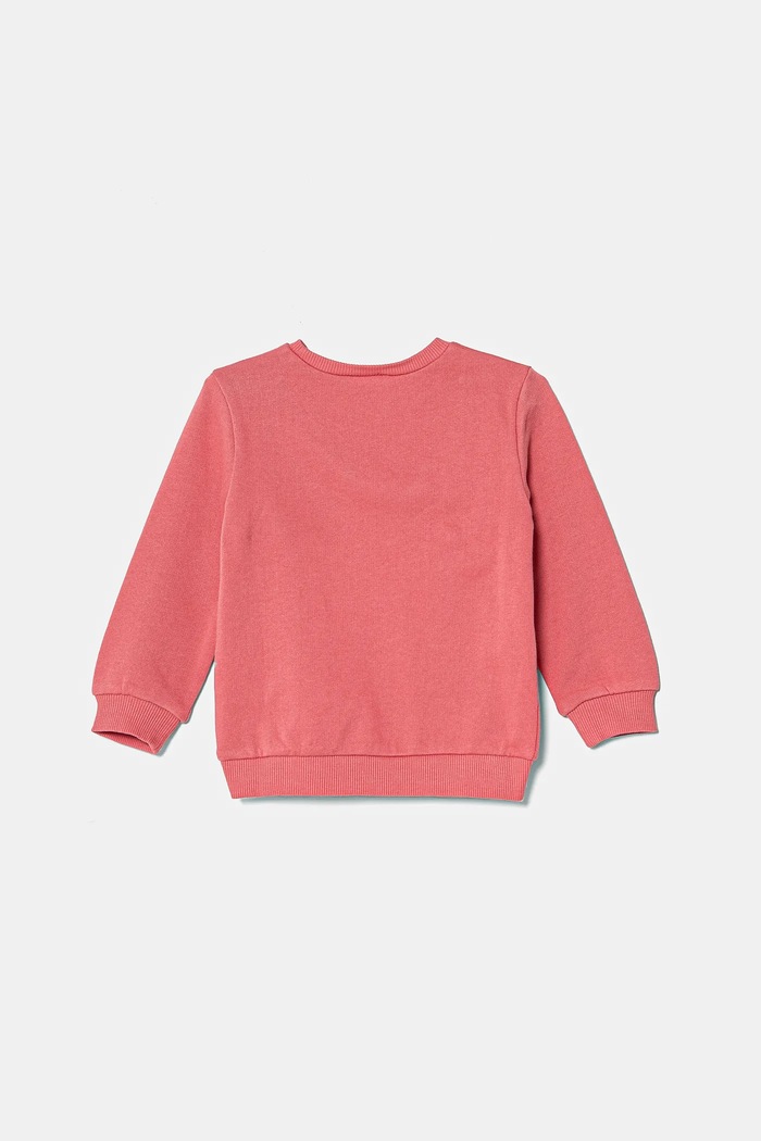 United Colors of Benetton hanorac de bumbac pentru copii 3J68G10J0.P.Seasonal roz SS25