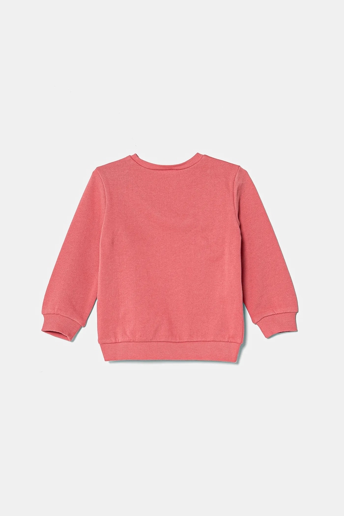 United Colors of Benetton hanorac de bumbac pentru copii 3J68G10J0.P.Seasonal roz SS25