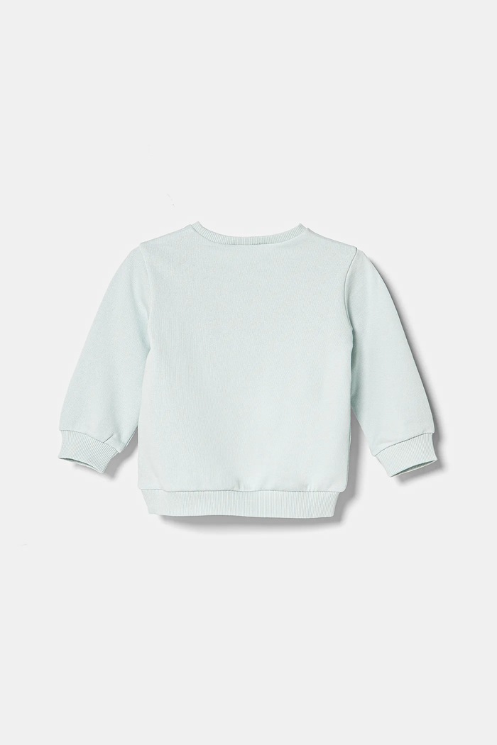 United Colors of Benetton bluza bawełniana dziecięca 3J68G10J0.P.Seasonal turkusowy SS25