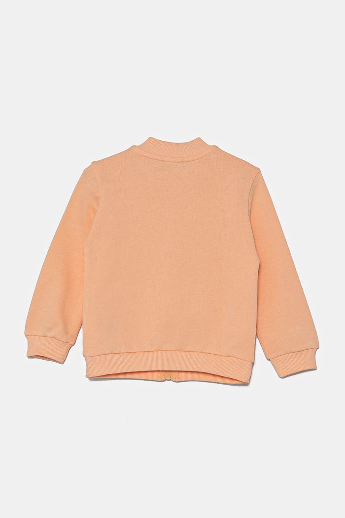 Dječja pamučna dukserica United Colors of Benetton 3J70G503N.P.Seasonal narančasta SS25