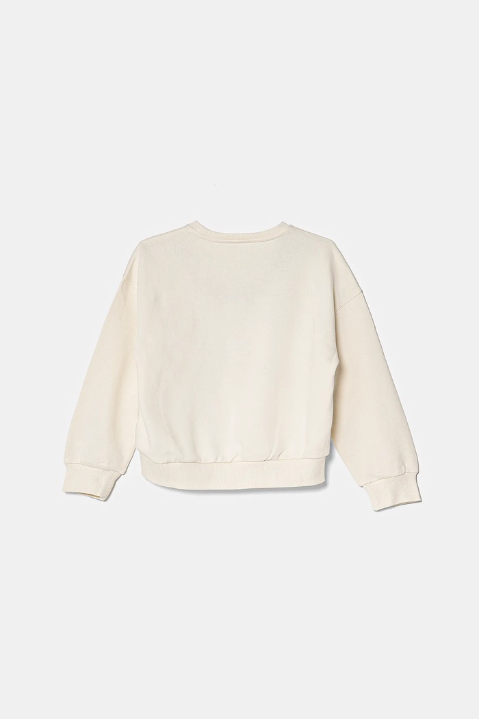 Dječja pamučna dukserica United Colors of Benetton 3J68C10NX.G.Seasonal bež SS25