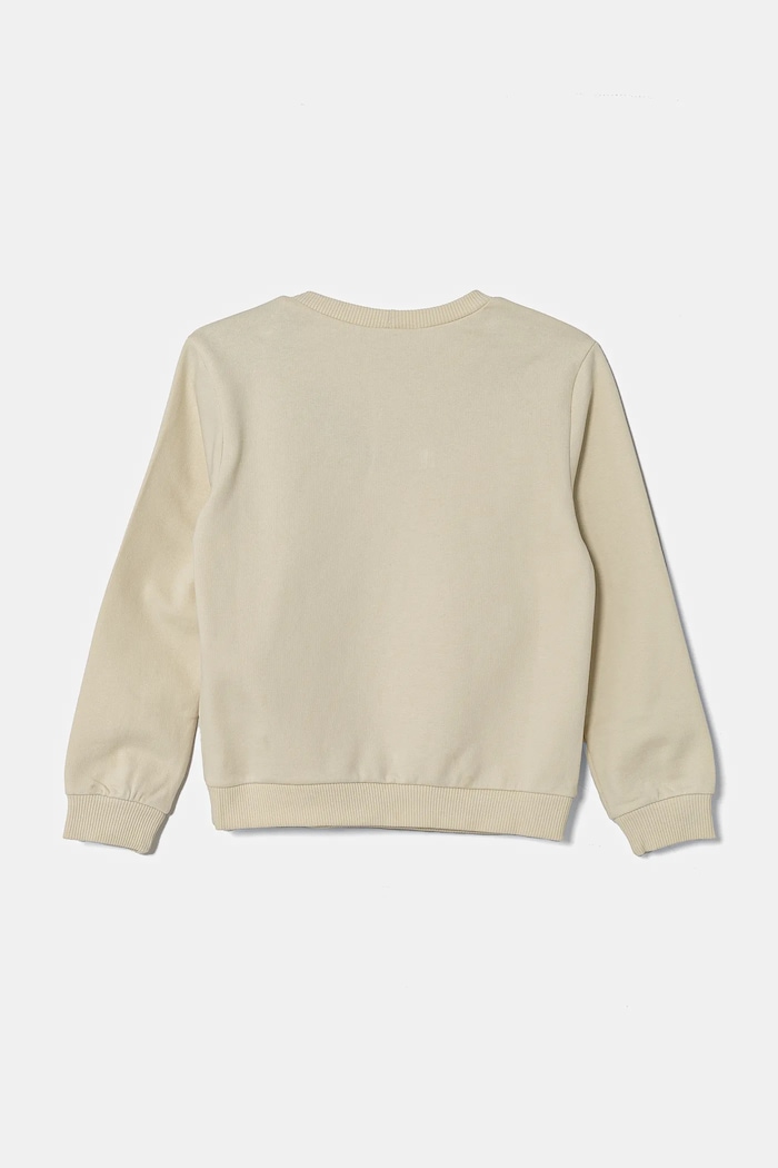 Dječja pamučna dukserica United Colors of Benetton x Disney 3PQMG10HP.P.Seasonal bež SS25
