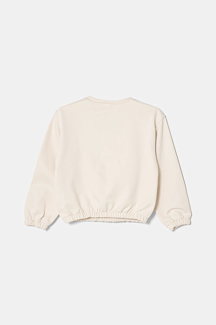 United Colors of Benetton bluza bawełniana dziecięca 3UNIG10IO.P.Seasonal beżowy SS25