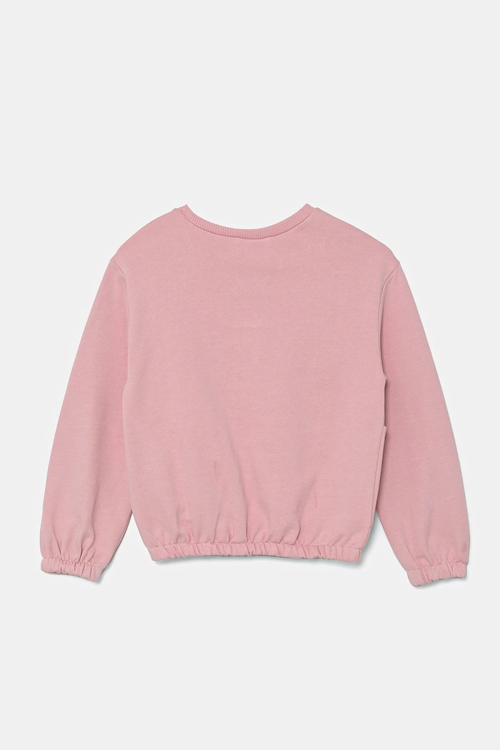 United Colors of Benetton bluza bawełniana dziecięca 3UNIG10IO.P.Seasonal różowy SS25