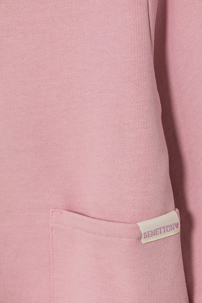 Dziewczynka United Colors of Benetton bluza bawełniana dziecięca 3UNIG10IO.P.Seasonal różowy