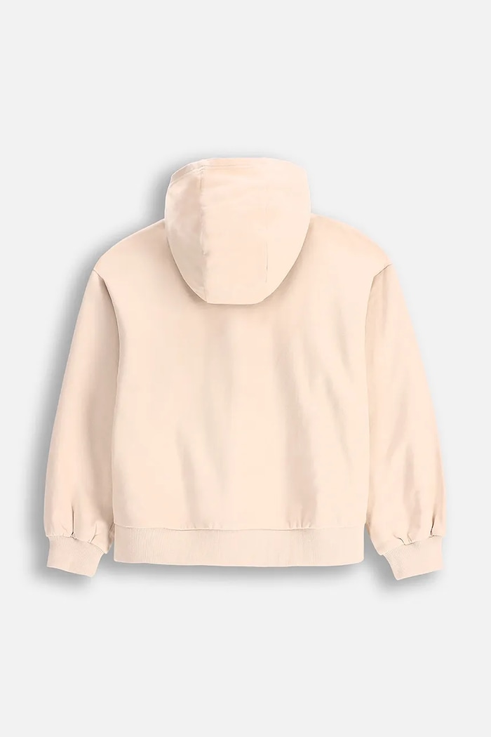 Dziewczynka Coccodrillo bluza bawełniana dziecięca WC5132301VGA beżowy