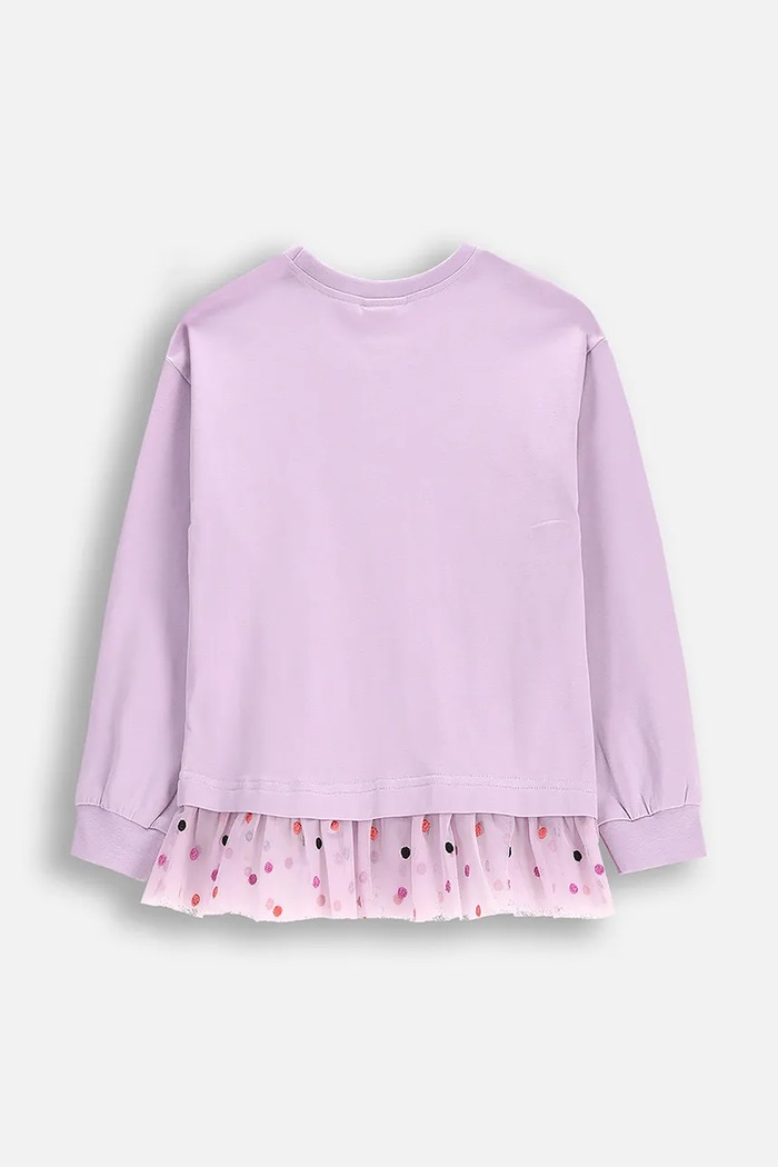 Coccodrillo bluza WC5143103RGK fioletowy SS25