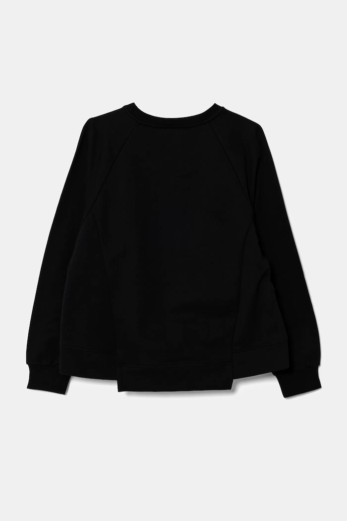 Elisabetta Franchi bluza bawełniana dziecięca EFFE145.0.FF002 czarny SS25
