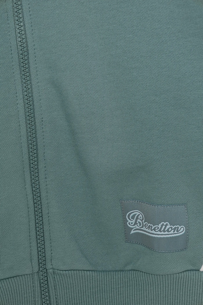 Dziewczynka United Colors of Benetton bluza bawełniana dziecięca 3UNIC504T.G.Seasonal turkusowy