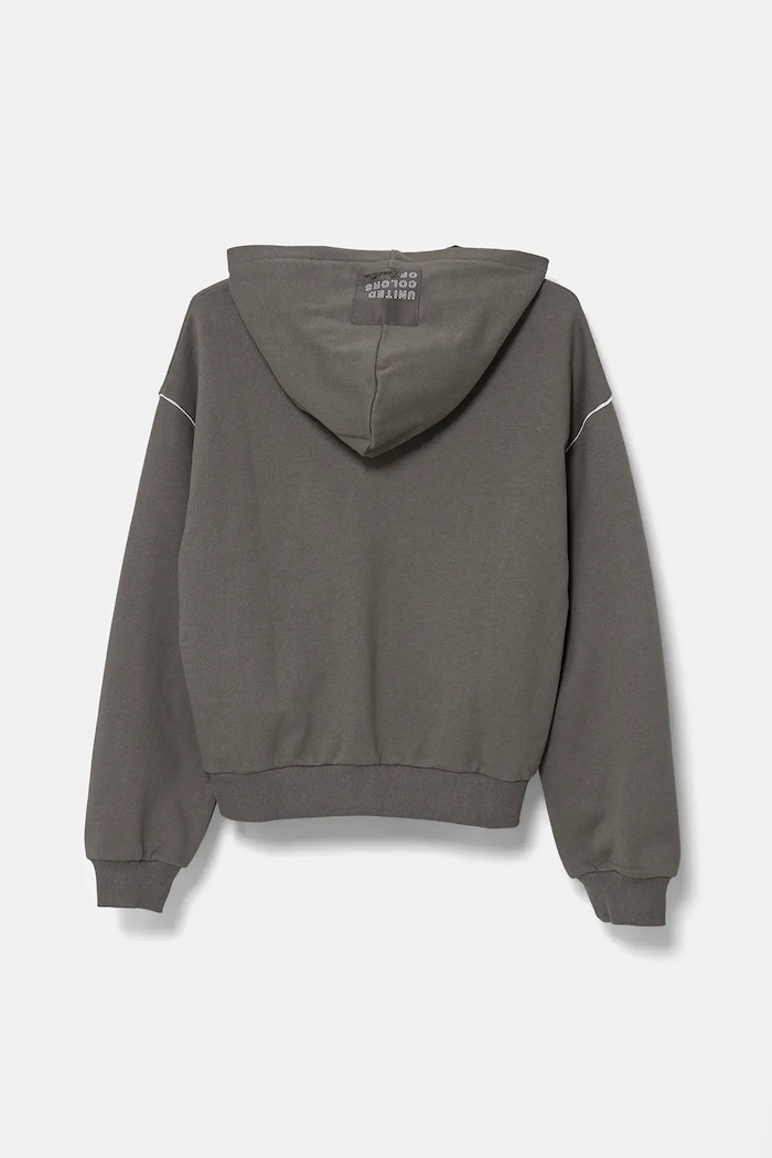 United Colors of Benetton gyerek melegítőfelső pamutból 3UNIC504T.G.Seasonal szürke SS25