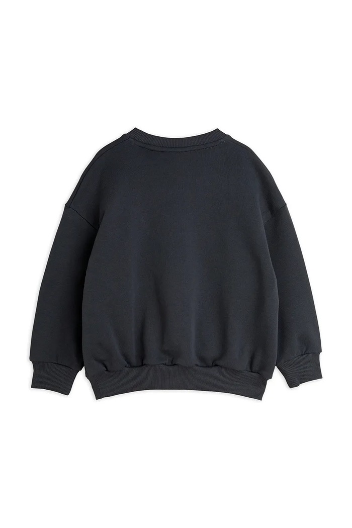 Detská bavlnená mikina Mini Rodini Cool cats 2512011999 čierna SS25