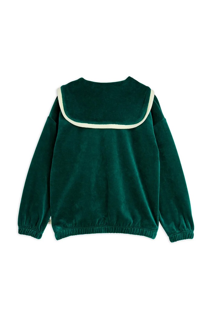 CHLAPEC Dětská bavlněná mikina Mini Rodini Sailor 2512012775 zelená